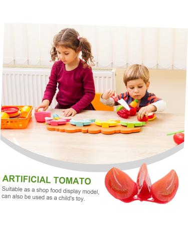 Alipis 9 Pcs Imitation Tomato Fake Tomato for Home Realistic Vegetable Decor Small Vegetable Ornament Red Tomato Figurine Lifelike Vegetable Tomato Artificial Lotus Root Slices Pvc Watermelon Redx3pcs 6.5x3.5cmx3pcs - Buy Online on SooperMarket.com