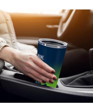 Custom Football Insulated Stainless Steel Tumbler - Personalized Seattle Fan Gift - Buy Online on SooperMarket.com