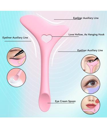 Stencil Stencils for Eyes Winged Tool Aid Template 5 in 1 Beauty Ruler Multipurpose Silicone Makeup Tool for Eye Eyebrow Eyelash Mouth - Buy Online on SooperMarket.com