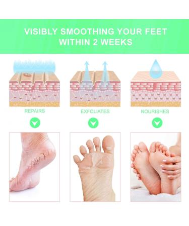 Exfoliating Foot Mask for Silky Soft Feet | Lavender Peeling & Moisturizing Foot Care | Callus & Corn Remover - Buy Online on SooperMarket.com