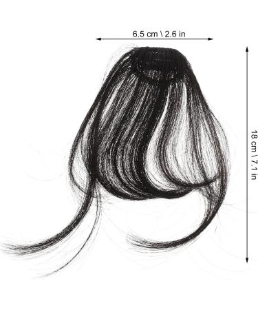 OSALADI Piece Bangs Hair Clip Extension Wispy Bangs Wig Fringe Clip in Bangs Black Hair Bang Wispy Fringe Bangs Flat Neat Air Bangs Fake Hair Bangs Clip in Fringe Elegant Xuchang Woman Natural Color - Buy Online on SooperMarket.com