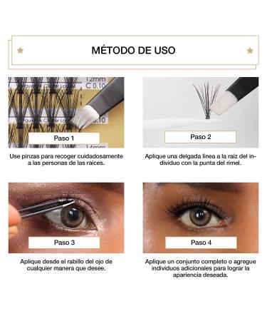 LASHVIEW DIY Eyelash Extension Kit - Cluster & Individual Lashes with Glue, Tweezers - 0.10 20D 8-14mm - Buy Online on SooperMarket.com
