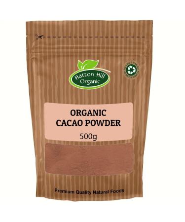 Organic Cacao Powder 500g by Hatton Hill Organic - Free UK Delivery
