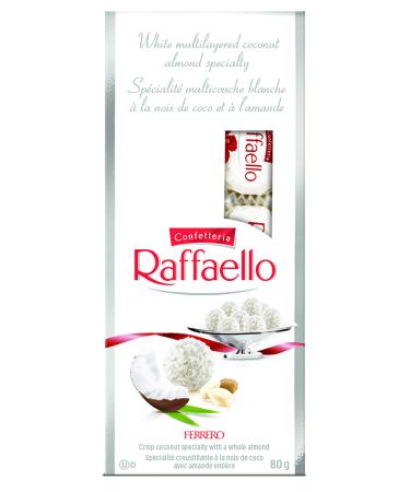 CONFETTERIA RAFFAELLO Coconut Almond Specialty 8 Count Gift Bags Individually Wrapped 6 Bags 480g (6x80g) Raffaello 6 bags of 8 pieces