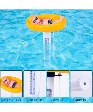 Formizon Floating Pool Thermometer - Break-Resistant Water Temperature Gauge for Pools Spas & Ponds - Buy Online on SooperMarket.com