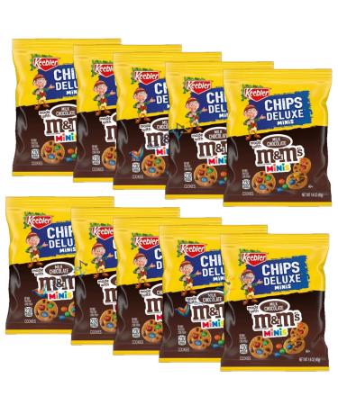 Keebler Chips Deluxe Milk Chocolate Minis Cookies For Kids & Adults 45g (Pack of 10)