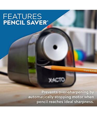 X-ACTO Pencil Sharpener XLR Electric Pencil Sharpener Colored Pencil Sharpener for Artists Powerful Compact Small Pencil Sharpener Black 1 Count - Buy Online on SooperMarket.com