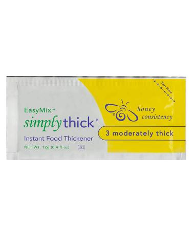 SimplyThick EasyMix | 50x12g Packets | Dysphagia Gel Thickener | IDDSI Level 3 - Honey Consistency - Buy Online on SooperMarket.com