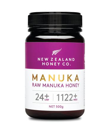 New Zealand Honey Co. Manuka Honig MGO 1122+ / UMG 24+ |Active and raw |Made in New Zealand |Certified methylglyoxal content |500g Manuka Um 24+ 1 piece (1 Pack)