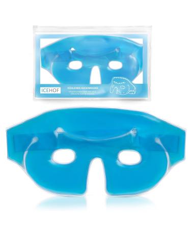 ICEHOF Eye Cooling Mask - Gel Eye Mask for Migraine Relief - Comfortable Upper Material with Storage Bag - Effective Forehead to Cheek Cooling Glasses - Buy Online on SooperMarket.com