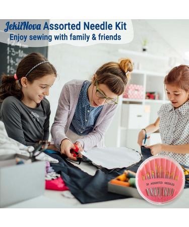 30 Pack Premium Hand Sewing Needles - Assorted Sizes for Handsewing, Stitching, Repair & Embroidery - Buy Online on SooperMarket.com