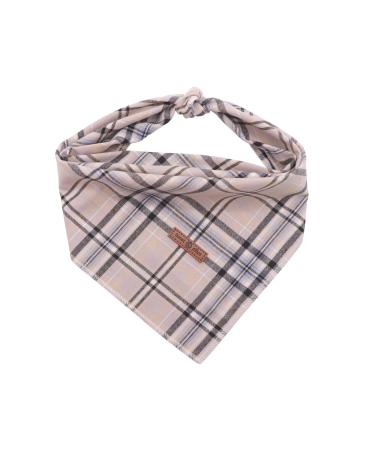 lionet paws Bandana for Dog Headscarves Dog Scarf Triangular Scarf for Small Medium and Large Dogs L (Pack of 1) Grey