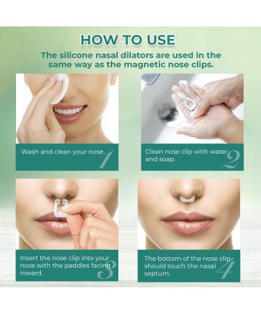 Glalove Anti Snoring Devices - 4 Pack Silicone Magnetic Nose Clips & 8 Pack Nasal Dilators - Stop Snoring Solution - Professional & Comfortable - 12 PCS - Buy Online on SooperMarket.com