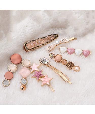 8 pcs pearl hair clips hair needles metal hair clips pearls hair clips fashion hair pins gold hair clips hair clips hair snap clips hair accessories for women girls