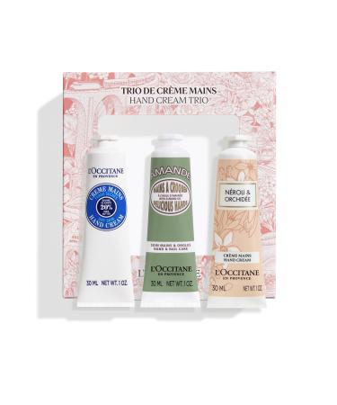 L'OCCITANE Festive Hand Cream Trio | Enriched with Shea Butter | Vegan & 96% Readily Biodegradable | Premium & Clean Beauty Handcare Gift Set for All Skin Types