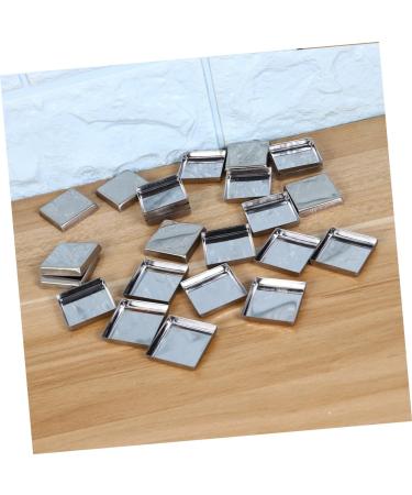 FOYTOKI 180 Pcs Pans for Eyeshadow Empty Eyeshadow Tins Makeup Tin Pans Empty Eyeshadow Pans Square Magnets - Buy Online on SooperMarket.com