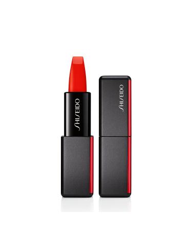 Shiseido ModernMatte Powder Lipstick - Full-Coverage  Non-Drying Matte Lipstick - Weightless  Long-Lasting Color - 8-Hour Coverage Flame - 509
