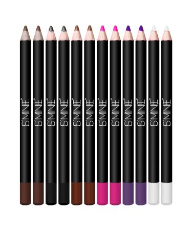 IS'MINE Matte Lip Liner Pencil Set - 12 Assorted Colors Natural Lip Makeup Soft Pencils Waterproof and Longwear Ultra Fine Lip Liners (Color Set-4)