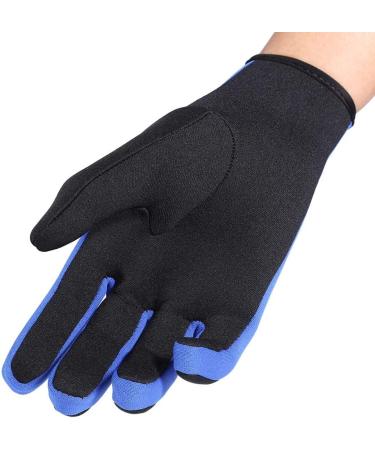 M-Black Blue Neoprene Diving Gloves for Water Sports - Ideal for Sailing and Paddling - Buy Online on SooperMarket.com