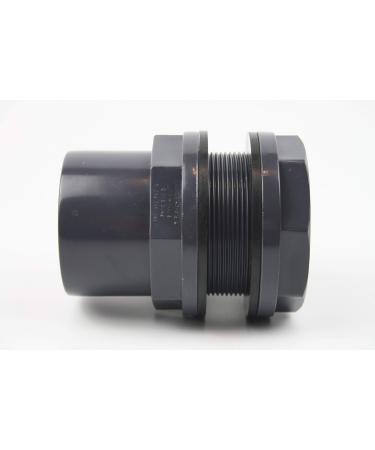 Osaga PVC-U feedthrough 50mm 63 x 50 x 2 with adhesive sleeve and external thread/pond filter