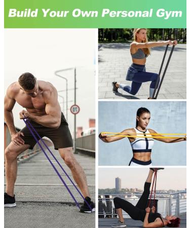 Rantizon 3-Piece Resistance Bands Set for Men and Women - Gym Bands for Exercise, Yoga, and Fitness - 3 Resistance Levels (Yellow/Red/Black) - Ideal for Chest, Arms, and Legs - Buy Online on SooperMarket.com