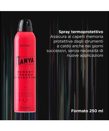 Kemon Hair Manya Memory Thermo Protection - Heat Protection Spray with Memory Effect Hair Protection for Heat Treated Hair - 250ml - Buy Online on SooperMarket.com