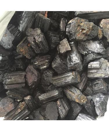Natural Crystal Rough 5pcs Rough Natural Black Tourmaline Crystal Gemstone raw Crystal Stone - Buy Online on SooperMarket.com