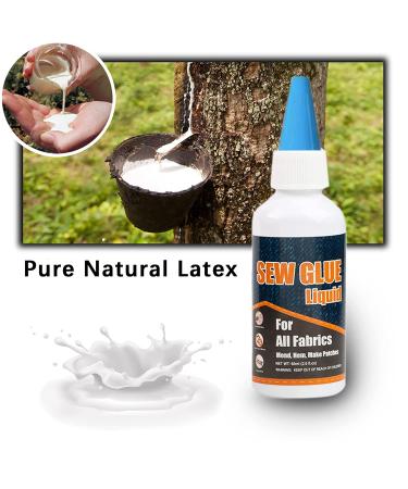 Plextone Quick Bonding Sew Glue - 1 Min Fast Dry Liquid Latex Adhesive for Fabrics & Doll Repair (60ml) - Buy Online on SooperMarket.com