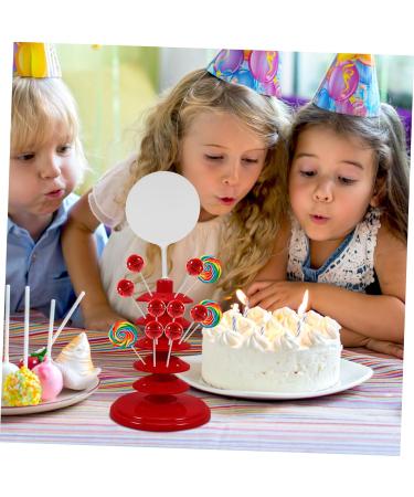 HOLIDYOYO pp lollipop holder desktop lollipop holder lollipops stand plastic lollipop rack red - Buy Online on SooperMarket.com