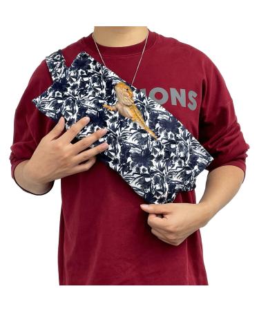 Tocwick Adjustable Bearded Dragon Carrier Leopard Gecko Sling Bag for Lizards Chameleons Hamster and Small Animal Reptile Pets Outdoor Travel Supplies