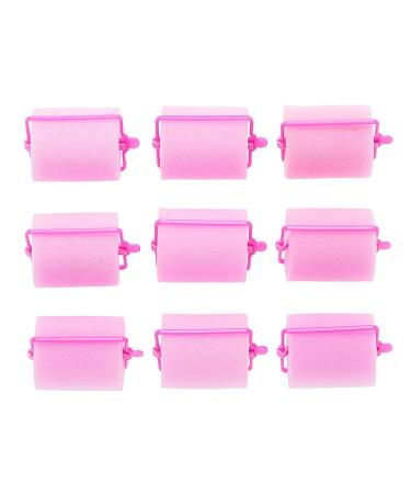 Conair Jumbo Foam Rollers in Pink - 9 Count Set in Zipper Case | Self-Fastening, Reusable - Pack of 1 - Buy Online on SooperMarket.com