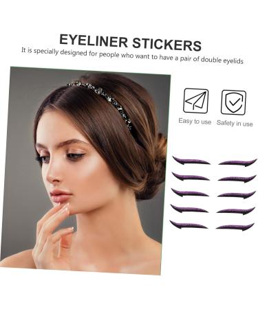 Gogogmee 40 pairs Double Womens Eyelid Quick Glitter Eyes Tapes Eyeshadow Strips Eye Adhesive Reusable - Buy Online on SooperMarket.com