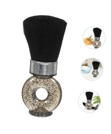 Buy Mikinona Broken Hair Brush & Shaving Brush - Professional Barber Tool for Beard Care & Styling - 8.5x3.5x14.5cm Black - International Shipping Available - Buy Online on SooperMarket.com