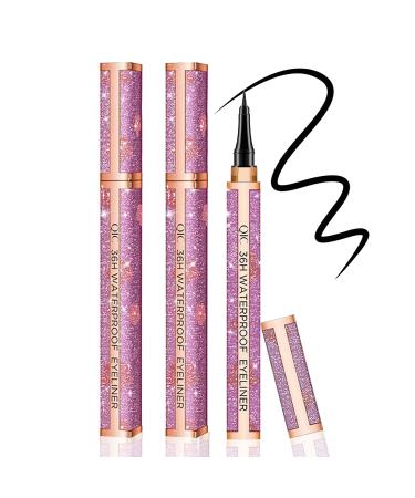 2 PCS Waterproof Liquid Eyeliner,Long Lasting Eye Liner,Waterproof Formula,Eyeliner Pen Gel for All Day with Slim Tip