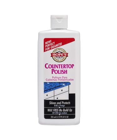 Hope's Premium Home Care Countertop Restoration Polish and Protector, Granite, Marble, Concrete, 8 Ounce, 1 Pack 8 Fl Oz (Pack of 1)