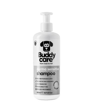 Derma sensitive shampoo from BuddyCare - dog shampoo for sensitive skin - with aloe vera and pro -vitamin B5 (500ml) dermasensitive 500.00 ml (1 Pack)