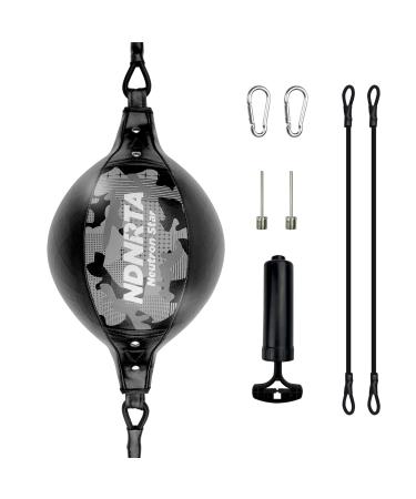 NDNRTA Double End Bag, Boxing Set, Quick Improvement Boxing Training Kit, Floor to Ceiling Rope, Double End Punching Bag,Leather Boxing Ball, (Shipped from The US) Boxing Equipment, Floor to Ceiling Camouflage
