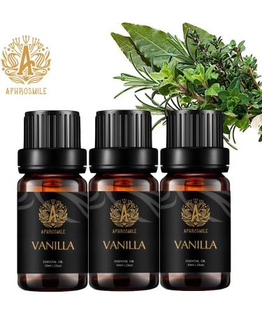 Aromatherapy Vanilla Essential Oil Set for Air Freshener 100% Pure Vanilla Essential Oils Scent Set for Diffuser 3x10ml 100% Pure Vanilla Essential Oils Fragrance Set for Candles & Soaps Making Vanilla 0.33 ml (Pack of 3) - Buy Online on SooperMarket.com