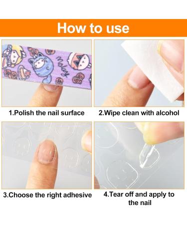 False Nail Jelly Glue Double Sided Nail Adhesive Tabs Waterproof Breathable Jelly Adhesive Tab Glue Sticker for Woman Girl(20 Sheets) - Buy Online on SooperMarket.com