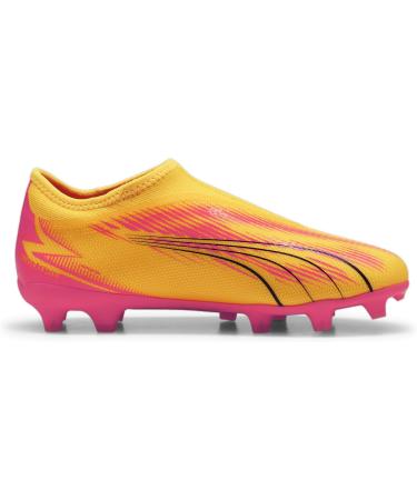 PUMA Unisex Kids Ultra Match Ll FG/AG Jr Soccer Shoe - 34 EU Sun Stream/Puma Black/Sunset Glow - Best for International Shipping - Buy Online on SooperMarket.com