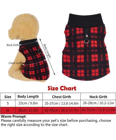 Rbenxia Buffalo Plaid Dog Sweaters 4-Pack | Soft Fleece Vest Pullover for Small Pets | Winter Outfits for Dogs and Cats - Buy Online on SooperMarket.com