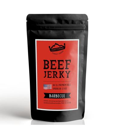 Craftsman Beef Jerky Barbecue 250g - Premium 100% Beef Snack from Bavaria Germany | American Style BBQ Meat Set | Delicious Dry Meat for Outdoors and Snacks - Buy Online on SooperMarket.com
