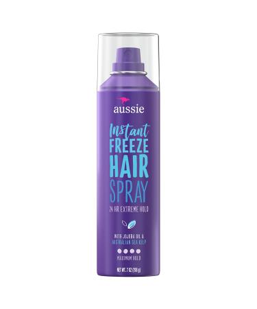 Aussie Instant Freeze With Jojoba Oil & Sea Kelp Hairspray  7.0 Oz  7 Fl Oz