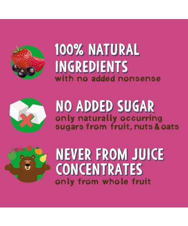 BEAR Forest Fruit Bars - Healthy Fruit Oat and Nut Snack - 27g (48 bars) - Buy Online on SooperMarket.com