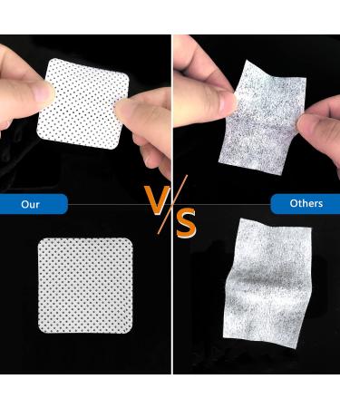 BLUERISE 500Pcs Nail Polish Remover Lint Free Wipes for Gel Nails & Eyelash Extensions - White - Buy Online on SooperMarket.com