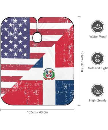 Shop Dominican Flag Barber Cape | Professional Hair Cutting Apron for Kids Perfect for Boys & Girls - Buy Online on SooperMarket.com