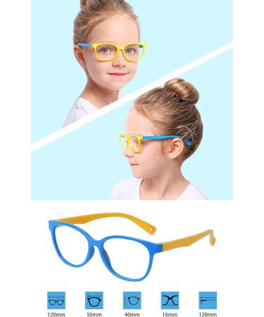 Kids Blue Light Filter Glasses - UV Protection TR90 Frames for Boys & Girls + Adjustable Band & Pink Case - Buy Online on SooperMarket.com