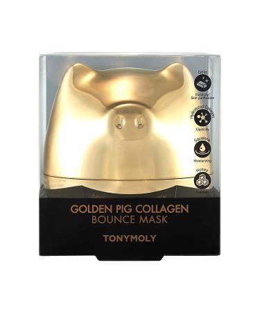 Tony Moly Golden Pig Collagen Bounce Beauty Mask - 2.70 fl oz (80 ml) - Hydrating & Firming - Buy Online on SooperMarket.com