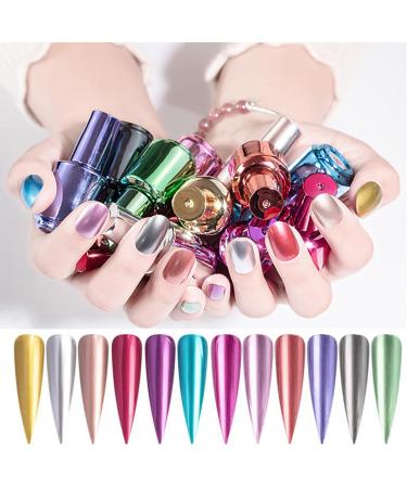 Miiro Glitter Nail Polish Glitter Nail Polish Glimmer Varnish Shiny Shimmer Manicure Varnish 6 Colours - Buy Online on SooperMarket.com
