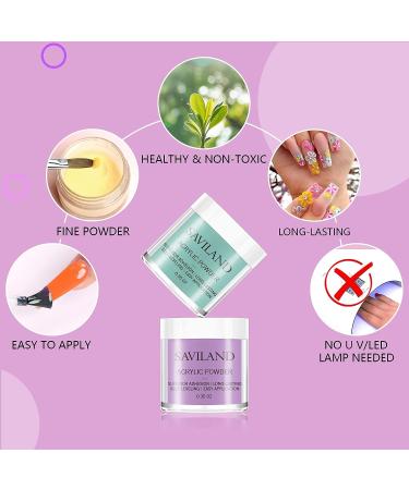 Saviland 20 Colors Acrylic Powder Set - Summer Series Nail Kit for Professional Acrylic Nails - Rainbow Polymer Powder for Extension and Carving - B-Chocolate and Rainbow - Buy Online on SooperMarket.com